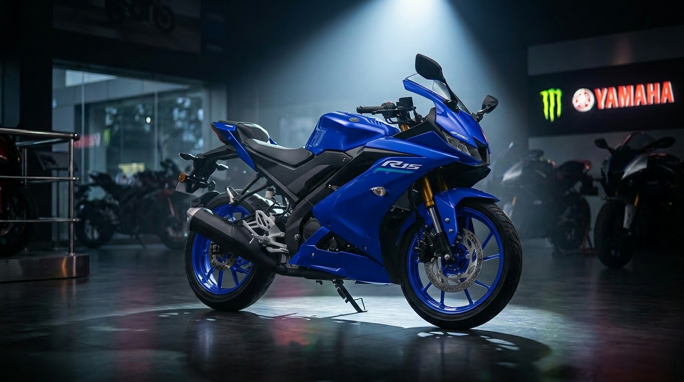 R15 V4 in Racing Blue
