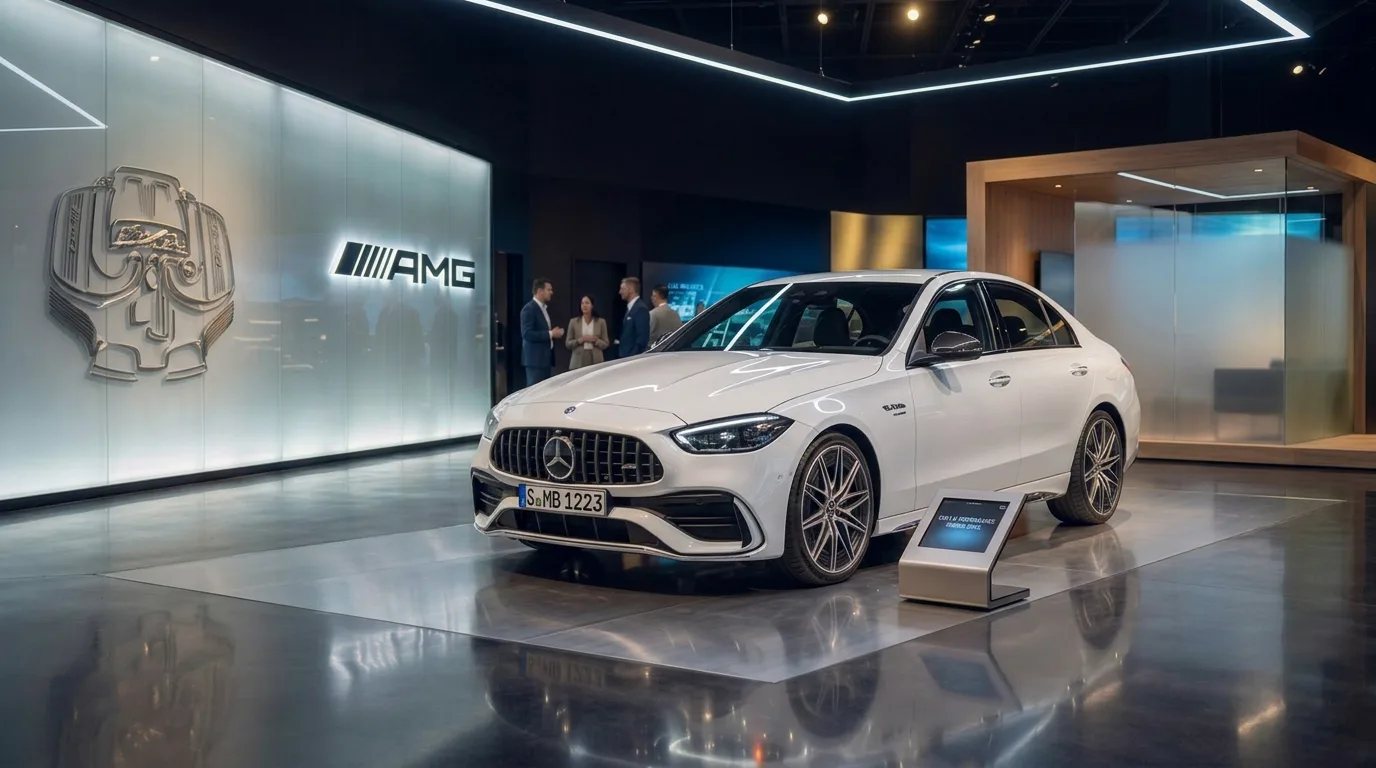AMG C43 in Polar White