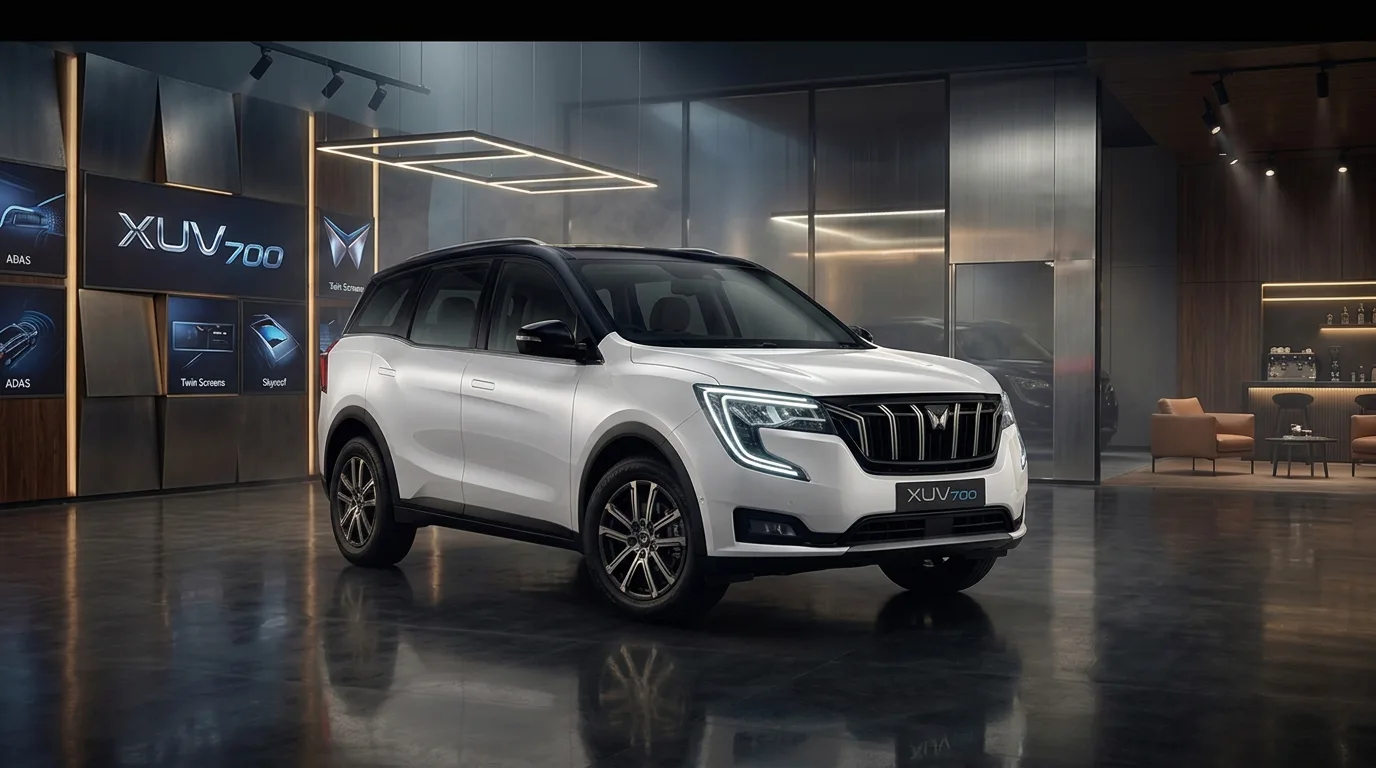 XUV700 in Everest White